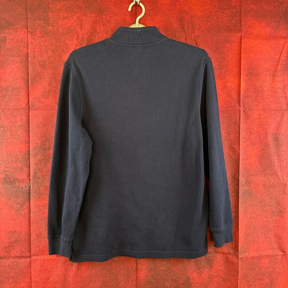 CLUB ROOM MEN'S QUARTER-ZIP PULLOVER SWEATER DARK BLUE SIZE XL - Picture 4 of 9